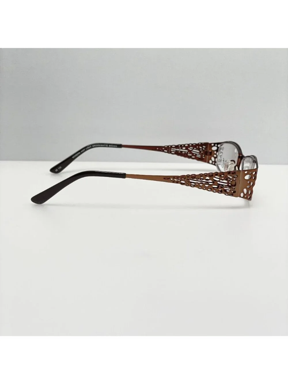 Modern Art Eyeglasses Eye Glasses Frames A307 Brown 50-18-135